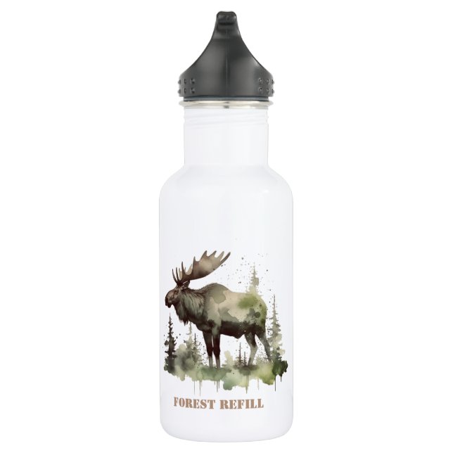 Mossy Moose Wildlife Portrait, custom 532 Ml Water Bottle (Right)