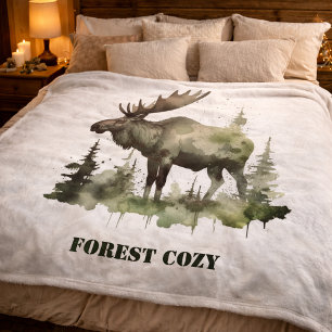 Mossy Moose Wildlife Portrait Fleece Blanket
