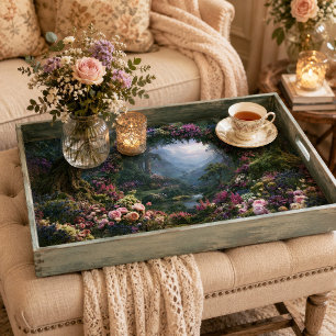 Mossy Tree Arch Enchanted Forest Valley Decoupage Tissue Paper
