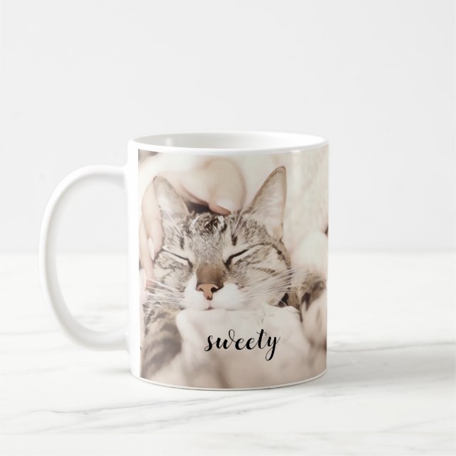 most adorable little cat coffee mug (Left)