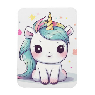 Most Adorable Pastel Kawaii Unicorn Magnet