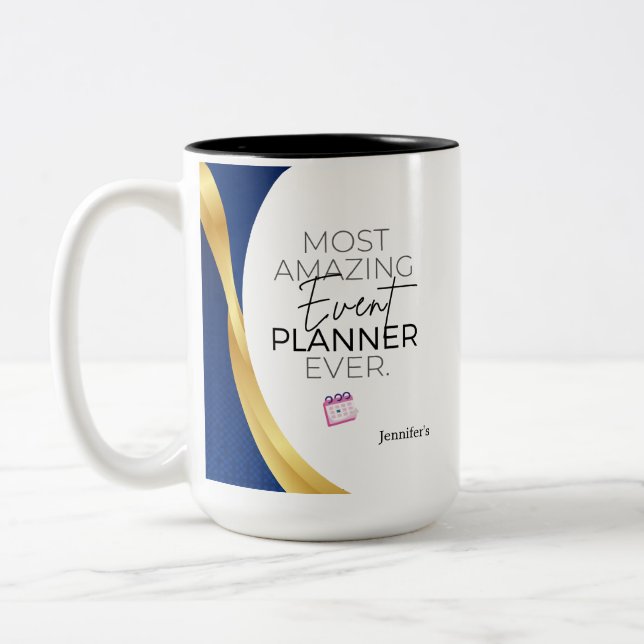 Most Amazing Event Planner Two-Tone Coffee Mug (Left)