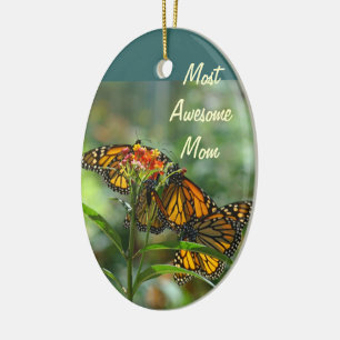 Most Awesome Mum ornaments Monarch Butterfly