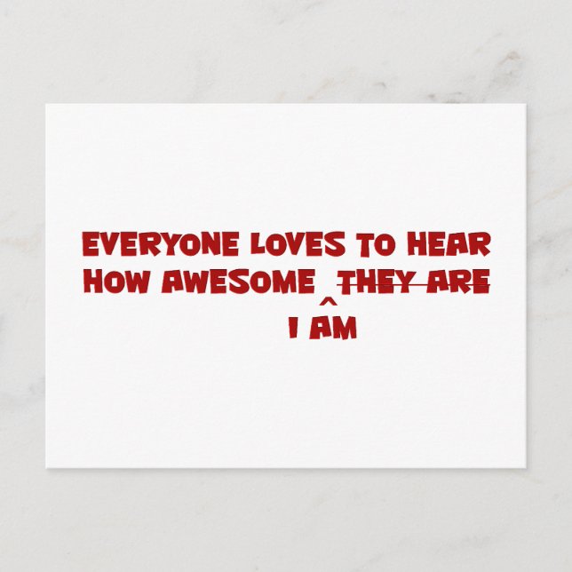 Most Awesomest Postcard (Front)