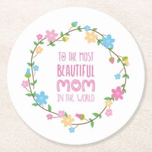 Most Beautiful Mum Mother's Day Coaster