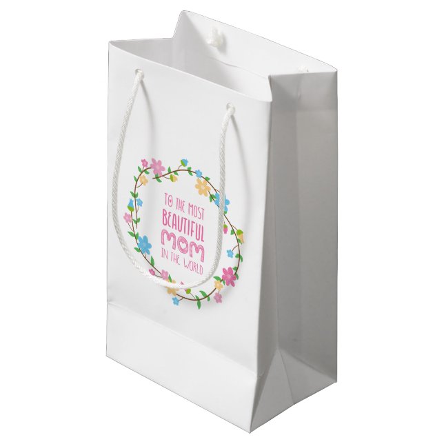 Most Beautiful Mum Mother's Day | Gift Bag (Front Angled)