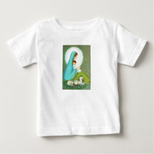 Most Beautiful Vintage Mid Century Madonna & Child Baby T-Shirt