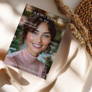 Most Beautiful Woman Alive Wife girlfriend  Holiday Card