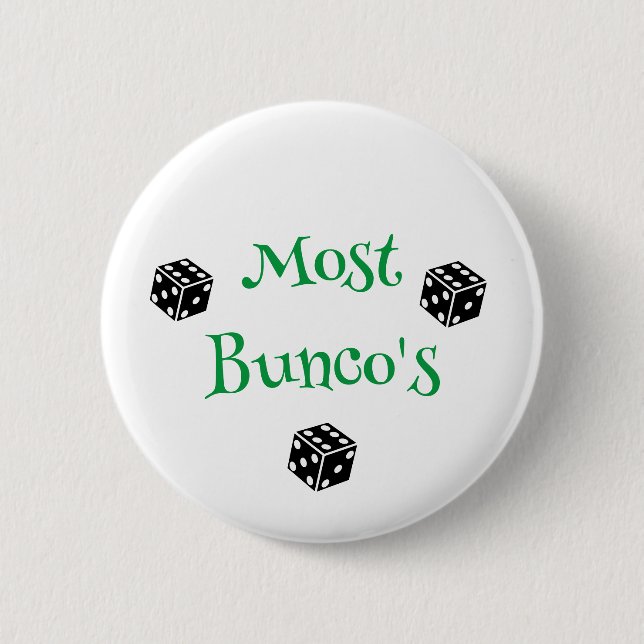 Most Bunco's 6 Cm Round Badge (Front)