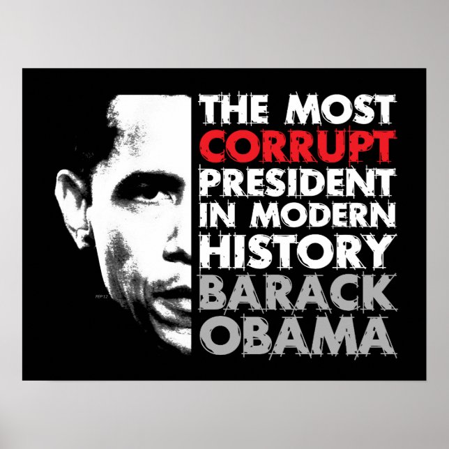 Most Corrupt President Poster (Front)