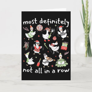 Most Definitely Not All In A Row Christmas Silly G Card