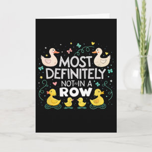 Most Definitely Not All In A Row Funny Mental Heal Card