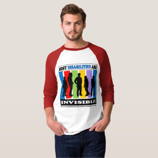Most Disabilities Are Invisible - Men's LS Raglan T-Shirt