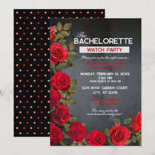 Most Dramatic Bachelorette Watch Party  Invitation