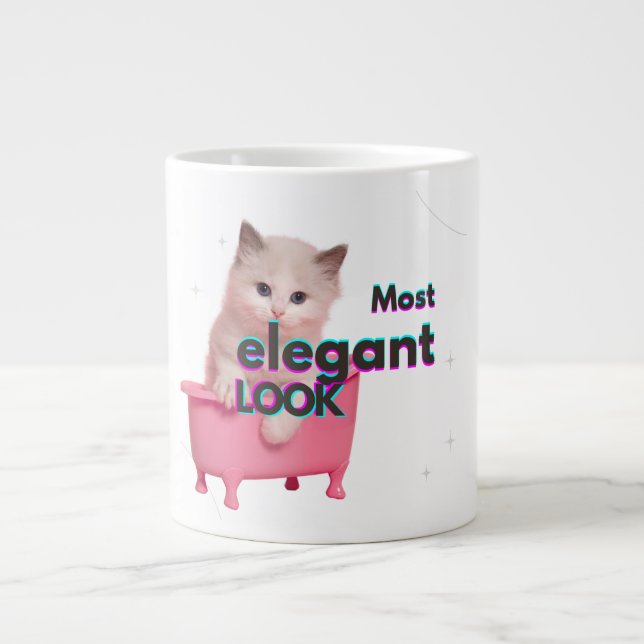 Most Elegant Look Large Coffee Mug (Front)