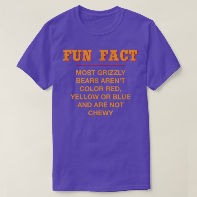 Most Grizzly Bears Aren't Chewy Funny Animal Pun H T-Shirt (Design Front)