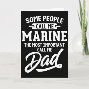 Most Important Marine Dad Fathers Day Gift  Card