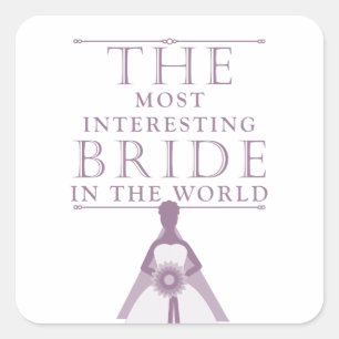 Most Interesting Bride Bachelorette Stickers