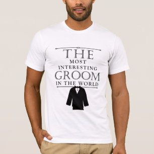 Most Interesting Groom Bachelor Tee, Black T-Shirt