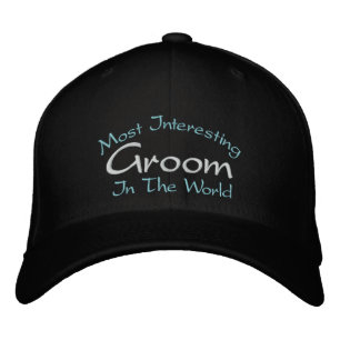 Most Interesting Groom In The World Wedding Embroidered Hat
