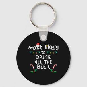 Most Likely Funny Christmas Xmas Family Matching D Key Ring