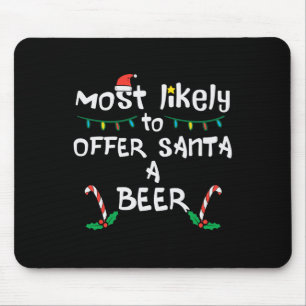 Most Likely Offer Santa Christmas Xmas Family Matc Mouse Pad