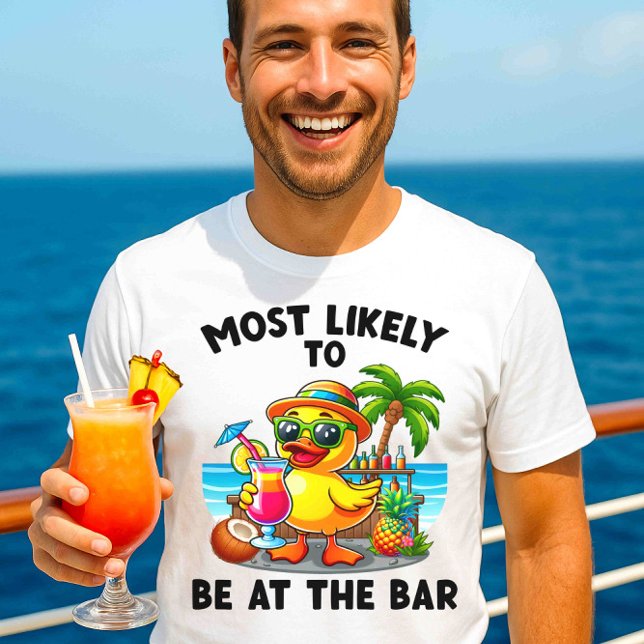 Most Likely to Be at the Bar Funny Cruise Shirt (Creator Uploaded)