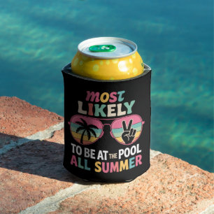 Most Likely To Be At The Pool All Summer Teacher Can Cooler
