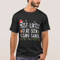 Most Likely To Be Seen Kissing Santa Funny