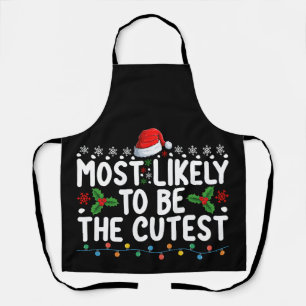 Most Likely To Be The Cutest Family Christmas Holi Apron