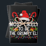 Most Likely To Be The Grumpy Elf Funny Xmas Wrapping Paper Sheet<br><div class="desc">Most Likely To Be The Grumpy Elf Funny Xmas</div>