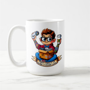 Most likely to bring a board game geek coffee mug