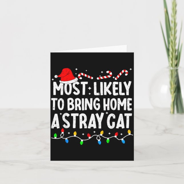 Most Likely To Bring Home A Stray Cat Matching Chr Card (Front)