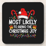 Most Likely To Bring The Christmas Joy Matching  Coaster<br><div class="desc">Most Likely To Bring The Christmas Joy Matching Family</div>