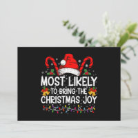Most Likely To Bring The Christmas Joy Matching 