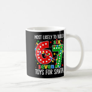 Most Likely To Build 67 Toys For Santa Funny Xmas  Coffee Mug