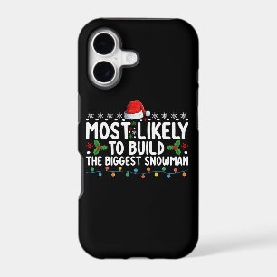 Most Likely To Build The Biggest Snowman Snow