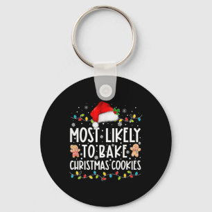 Most Likely To Byke Christmas Cookies Fun Byker Ch Key Ring