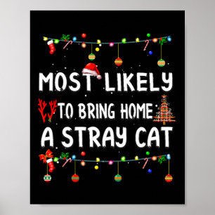 Most Likely To Christmas Fun Matching Family Paja Poster