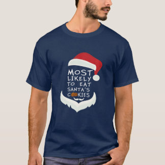 Most Likely To Christmas Funny Matching Family Paj T-Shirt