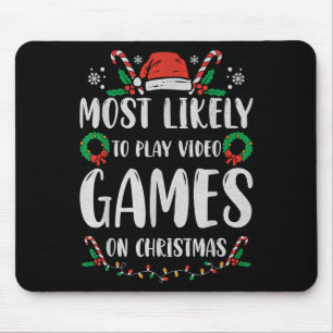 Most Likely To Christmas Matching Family Pajamas F Mouse Pad