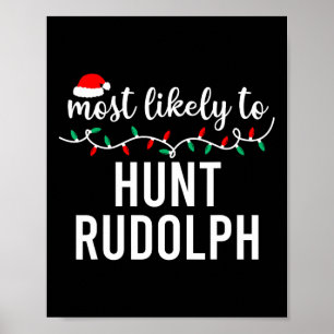 Most Likely To Christmas Matching Family Pajamas Poster