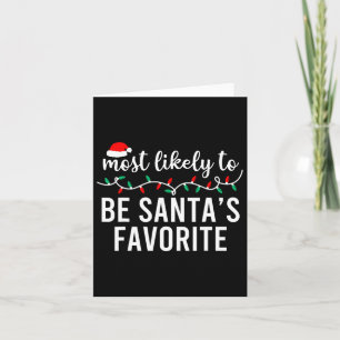 Most Likely To Christmas Matching Family Pyjamas F Card