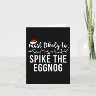 Most Likely To Christmas Matching Family Pyjamas F Card