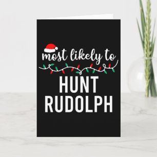 Most Likely To Christmas Matching Family Pyjamas F Card