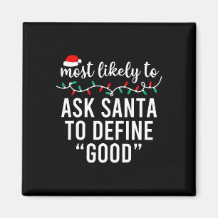 Most Likely To Christmas Matching Family Pyjamas F Magnet