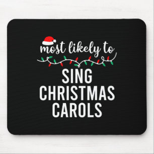 Most Likely To Christmas Matching Family Pyjamas F Mouse Pad