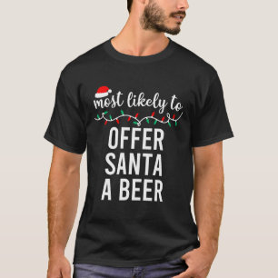 Most Likely To Christmas Matching Family Pyjamas F T-Shirt