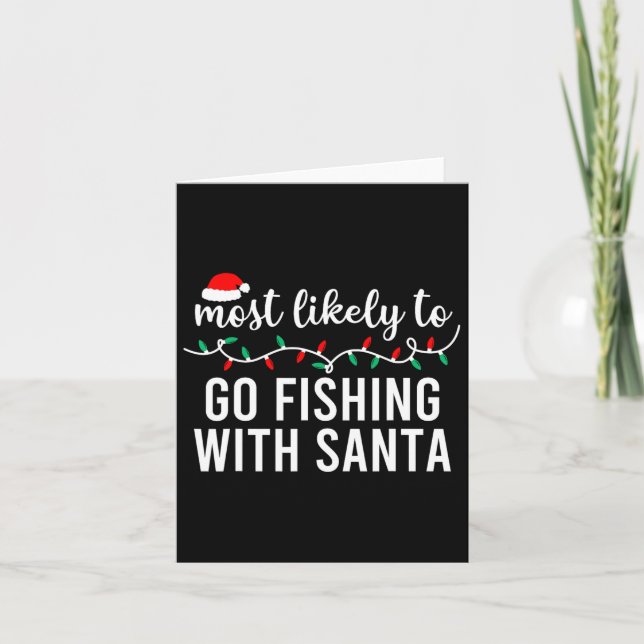 Most Likely To Christmas Shirt Matching Family Paj Card (Front)