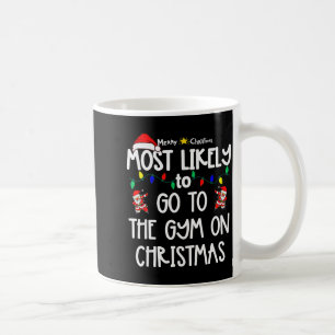 Most Likely To Christmas Shirt Matching Family Paj Coffee Mug
